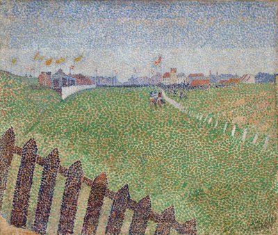 The Wellington Racecourse in Drizzle by Alfred William Finch